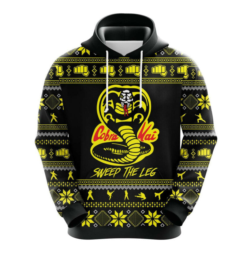Cobra Kai Christmas Cute Noel Mc Ugly Hoodie 3d