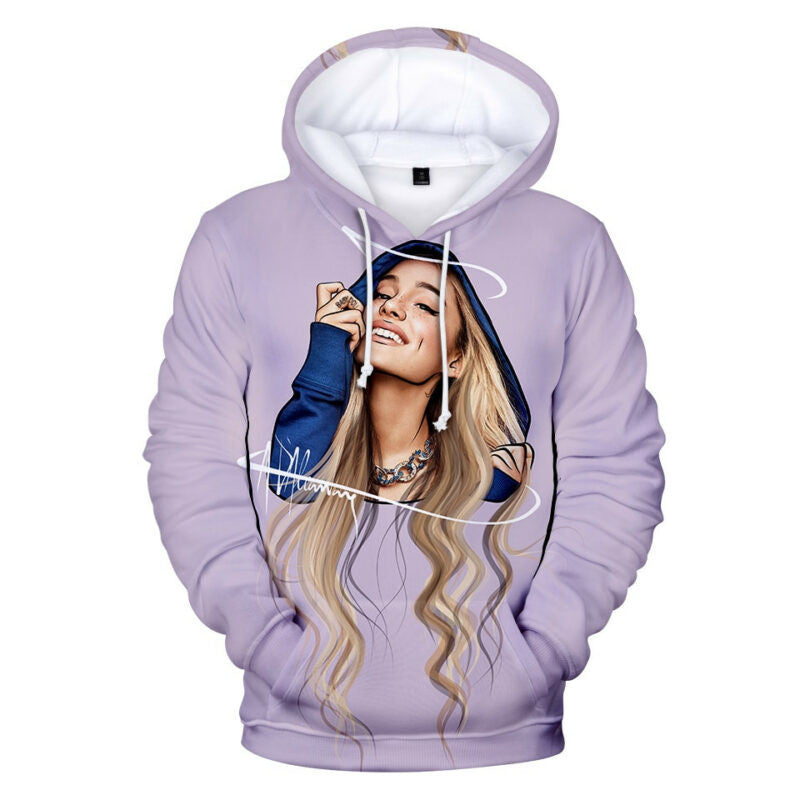 Fashion 3d Ariana Grande Hoodies Idol Casual Men/women