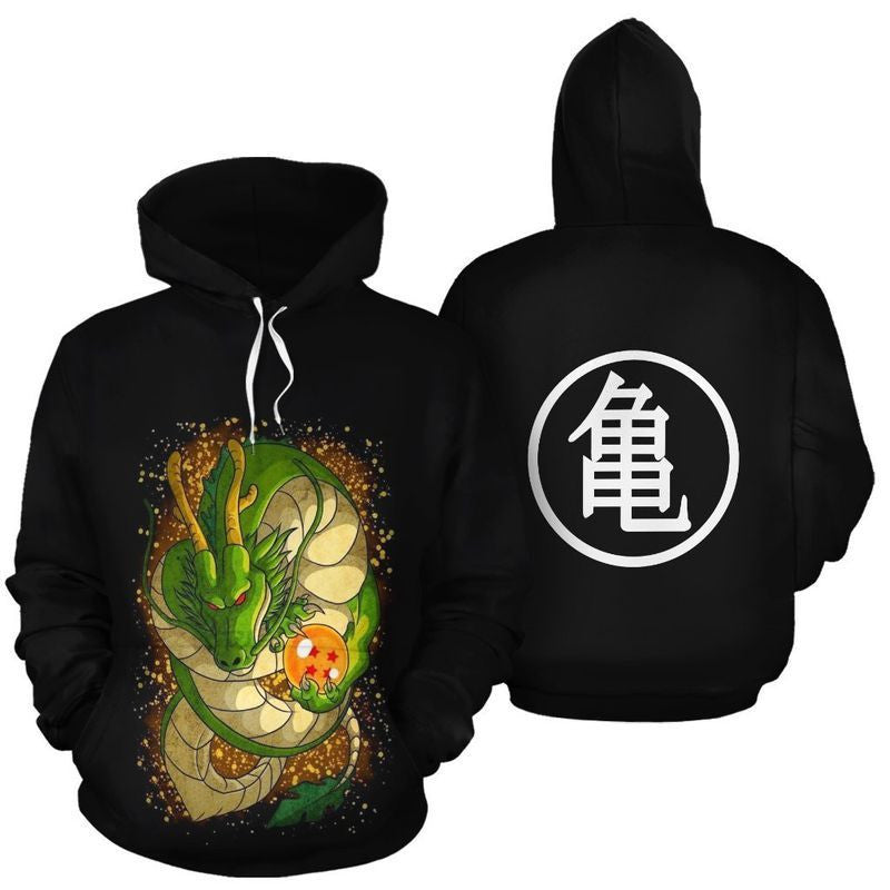 Dragon's Ball Shenron Over Print 3d Hoodie Zip Hoodie