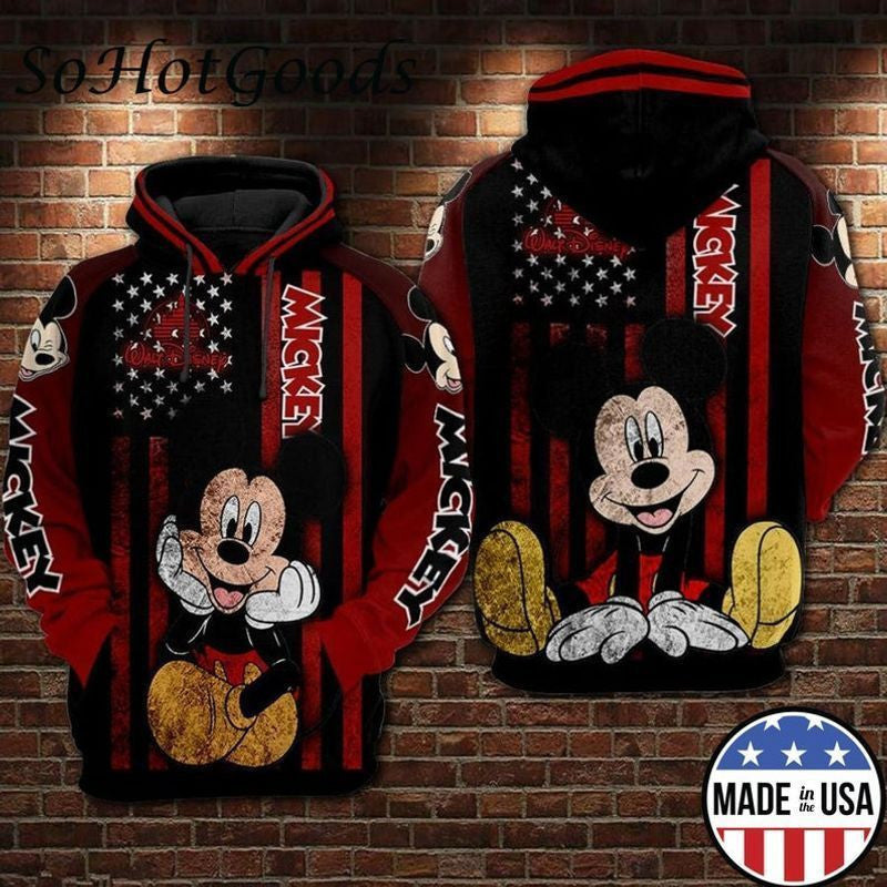 Mickey Disney Full Over Printing 3d Hoodie 454