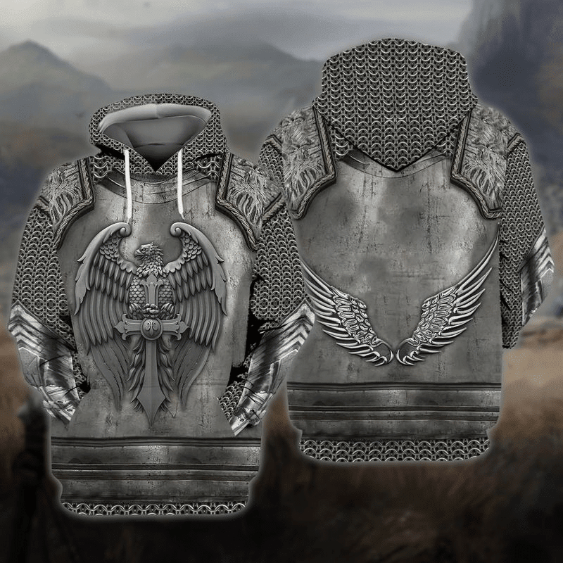 Armor Eagle 1 Gift For Men And Women 3d Hoodie Zip Hoodie
