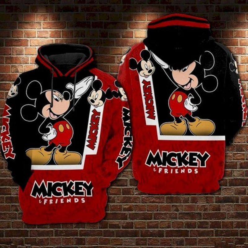 Mickey And Minnie Mouse Friends 3d Hoodie 456