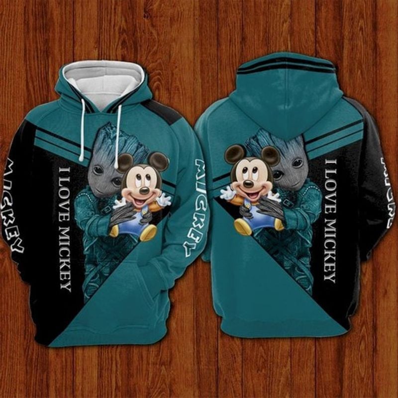 Mickey Mouse X Groot 3d Hoodie