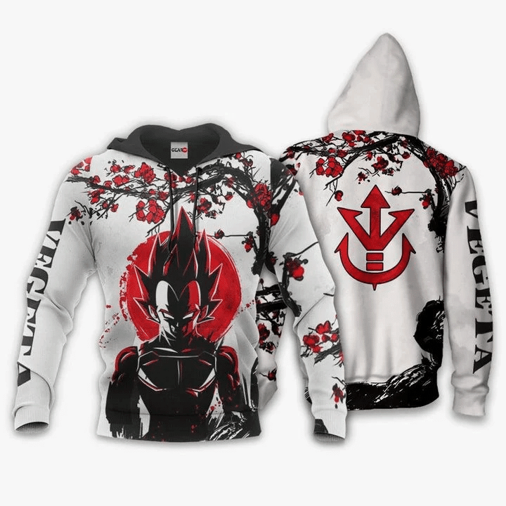 Dbz Prince Vegeta Dragon Ball Anime Manga For Men And Women 3d Hoodie Zip Hoodie