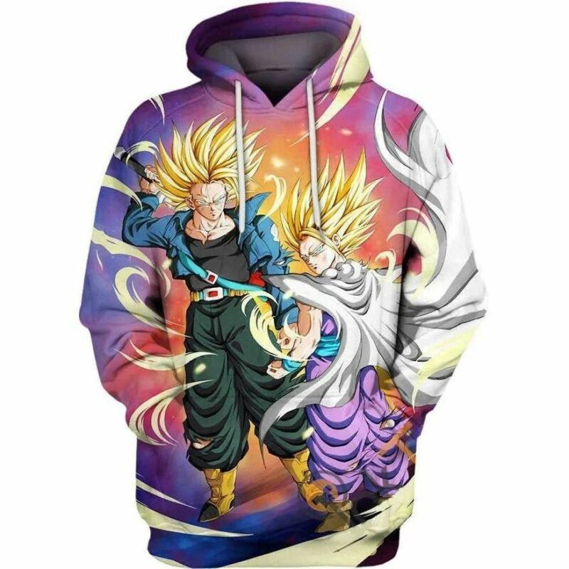 Goku Cartoon Dragon Ball Anime Manga 23 Over Print 3d Hoodie Zip Hoodie