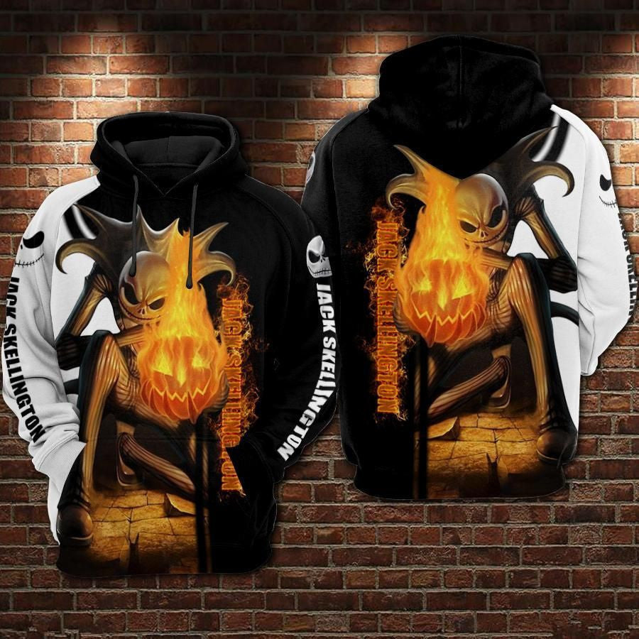 Jack Skellington Over Print 3d Hoodie Zip Hoodie 243