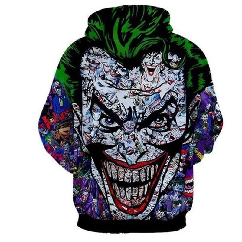 Joker Creepy Halloween 3d Hoodie