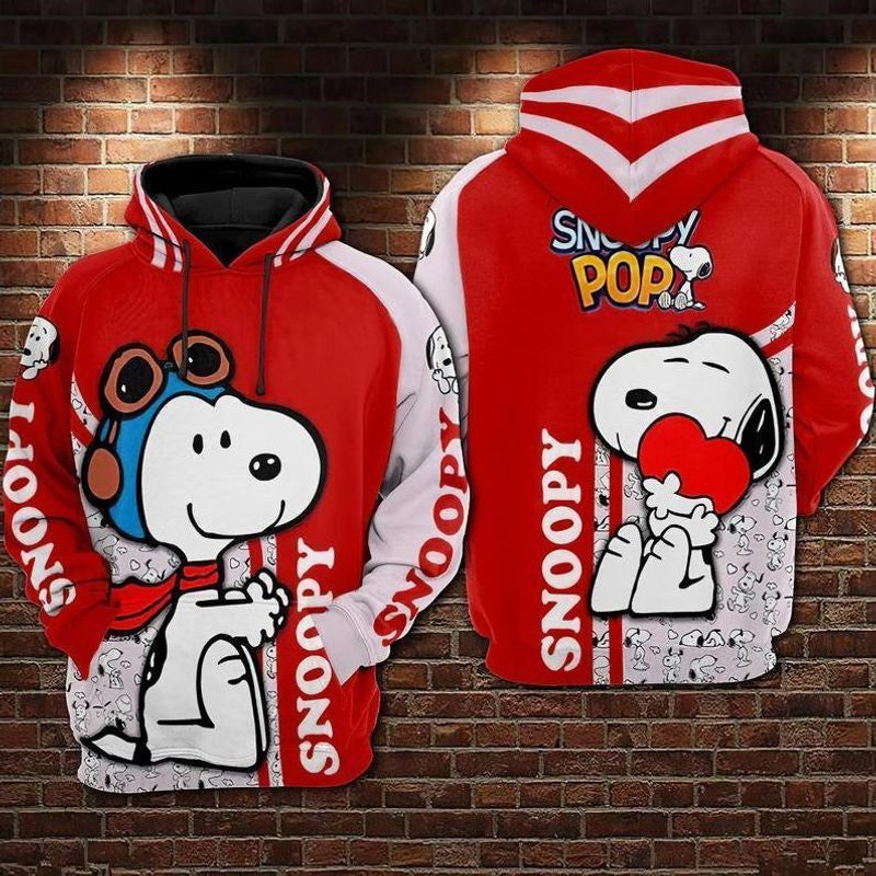 Disney Snoopy Cute Lover 3d Hoodie Zip Hoodie 1049