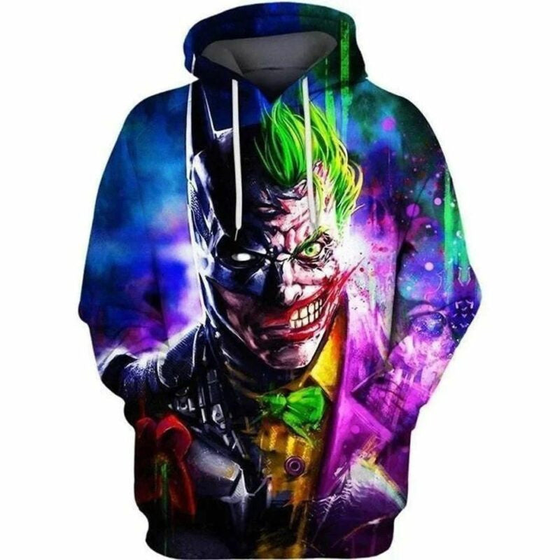 The Dark Knight Batman And Joker 3d Hoodie 2