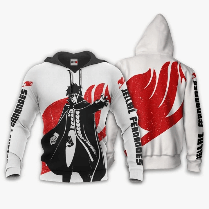 Jellal Fernandes Anime Manga Fairy Tail Silhouette For Men And Women 3d Hoodie Zip Hoodie