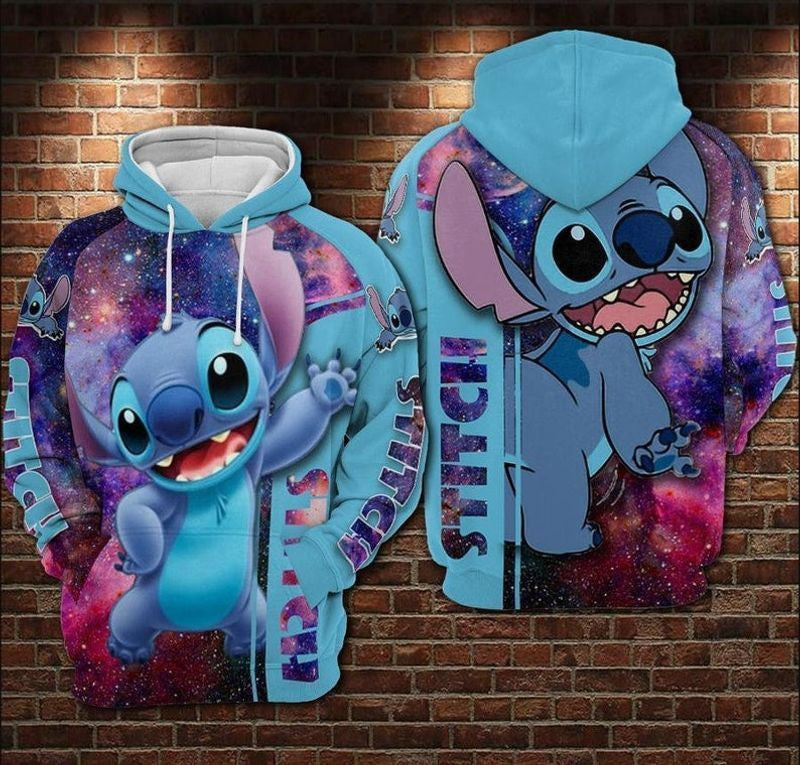 Disney Lilo And Stitch Cute 3d Hoodie Zip Hoodie 1122