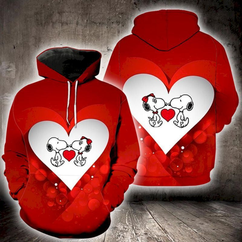 Disney Snoopy Cute Lover Xi 3d Hoodie Zip Hoodie
