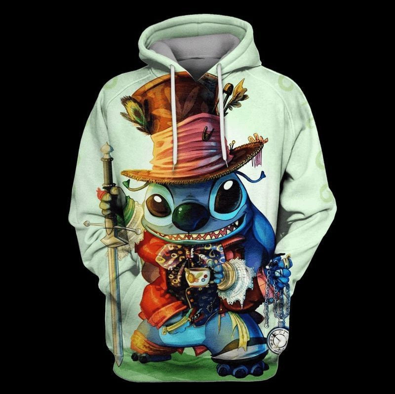 Lilo And Stitch Cute Lover Xi 3d Hoodie Zip Hoodie