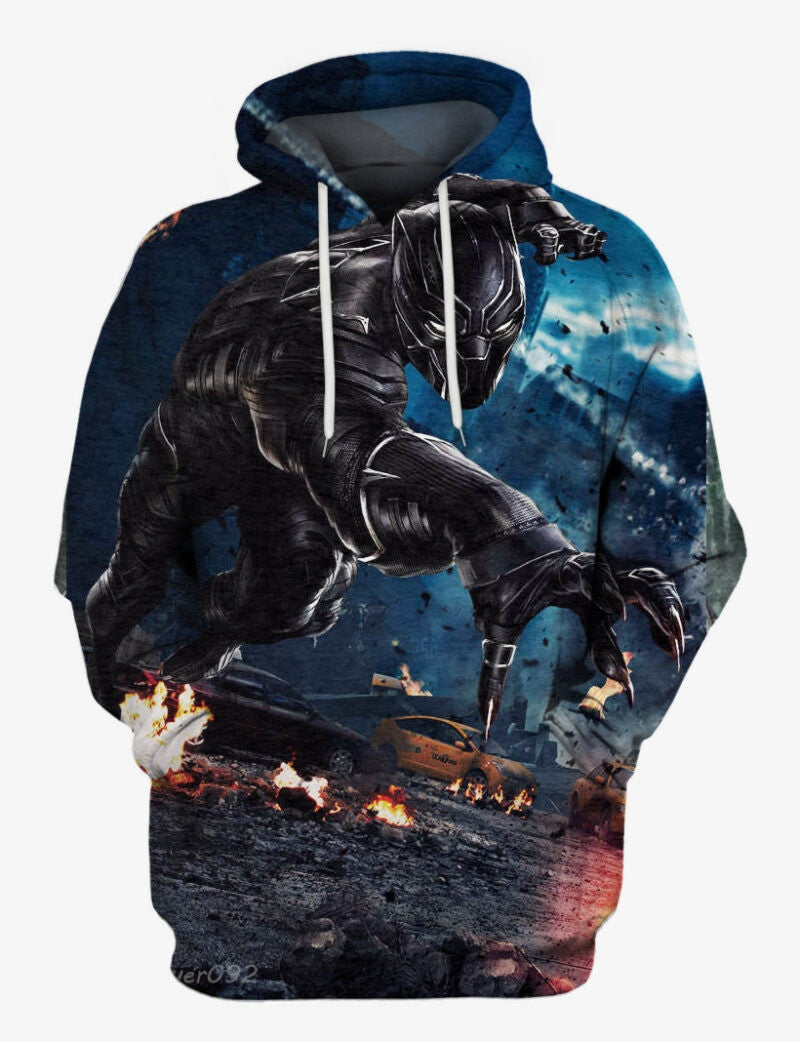 Black Panther Hoodie 3d