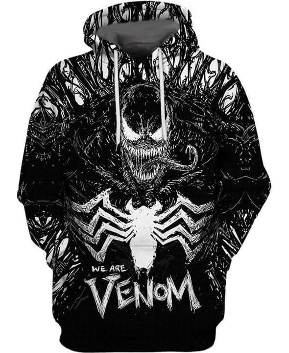 Venom Spider Marvel Full Printing Hoodie 3d Hoodie