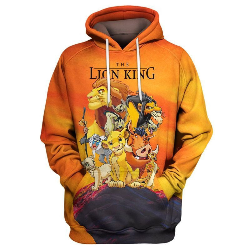 The Lion King Over Print 3d Hoodie Zip Hoodie 9