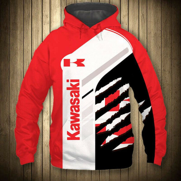 Kawasaki Motorrock 5k489 Fan Gift Stylist Unisex Cartoon 3d Hoodie Zip Hoodie 1431