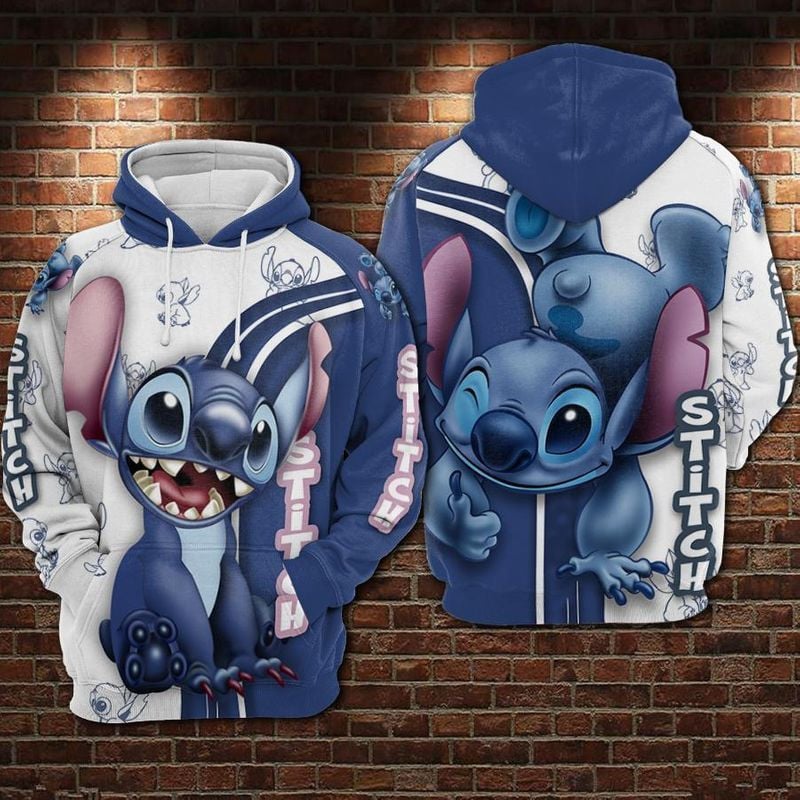 Disney Lilo And Stitch 3d T Shirt Sweatshirt Zip Hoodie Bomber 1065