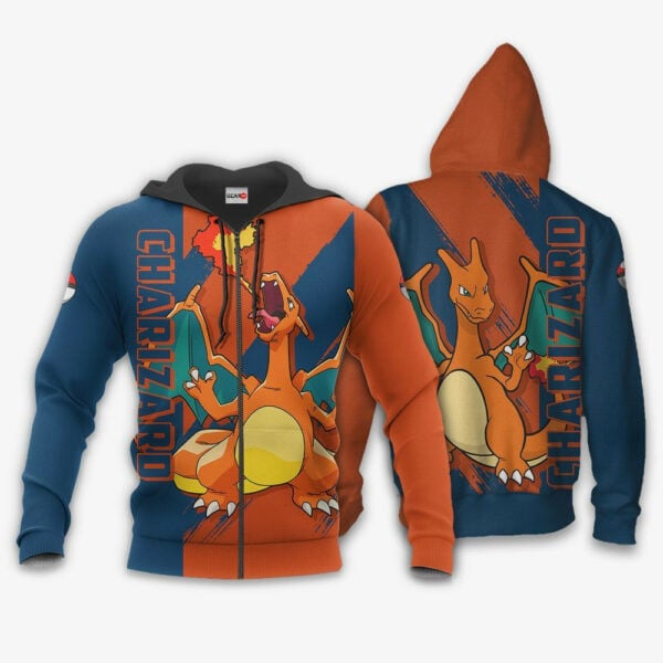 Charizard Anime Pokemon Manga 1k813 Fan Gift Stylist Unisex Cartoon Graphic Outfits Aop 3d Hoodie Zip Hoodie 1297