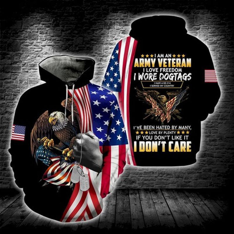 King Of Eagle American All Over Printing 3d Hoodie