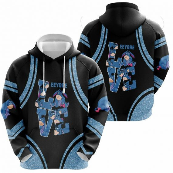 Love Eeyore Winnie The Pooh 2k315 Lover Gift, Eeyore Winnie The Pooh Disney All Over Print 3d Hoodie 254