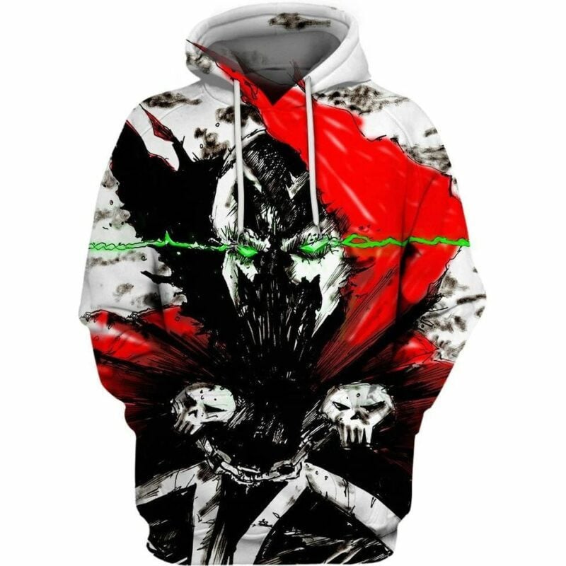 Green Eyes Of Spawn Over Print 3d Hoodie Zip Hoodie
