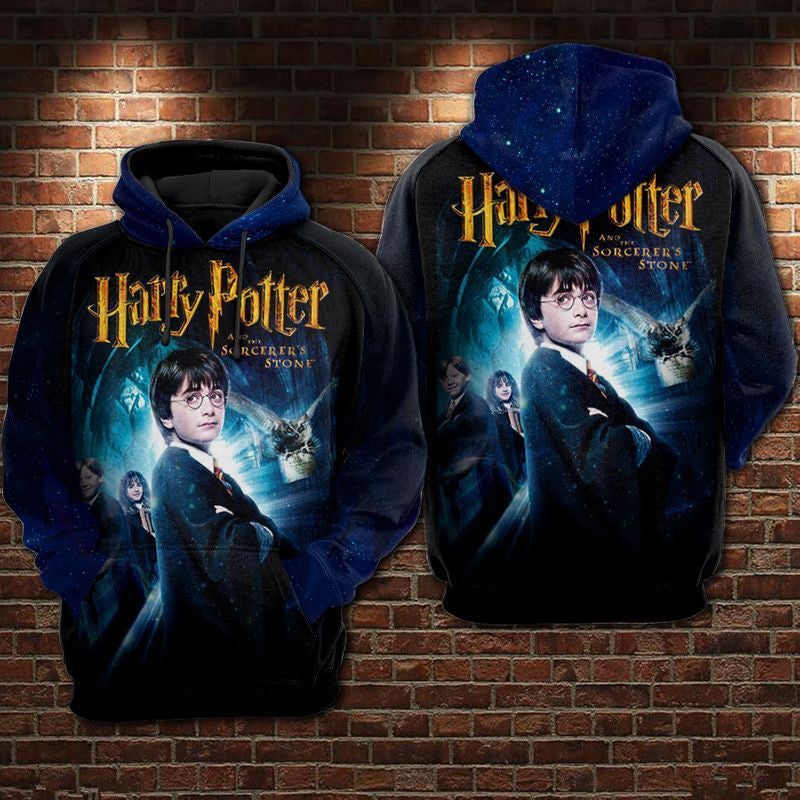 Harry Potter And The Deathly Hallows Part 1 Over Print 3d Hoodie Zip Hoodie