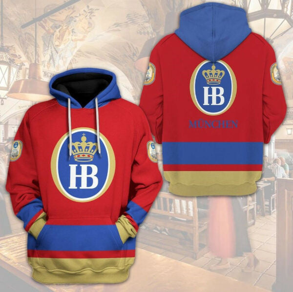 Hb Hofbrau Munchen Beer 3d All Over Print Hoodie 369 1602