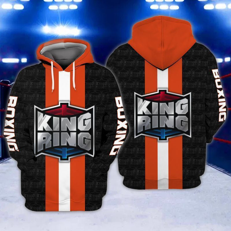 King Ring Boxing For Men And Women 3d Hoodie Zip Hoodie