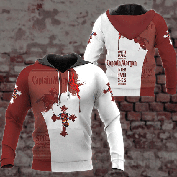 Captain Morgan Fan Gift, Captain Morgan Aop Hoodie 1053