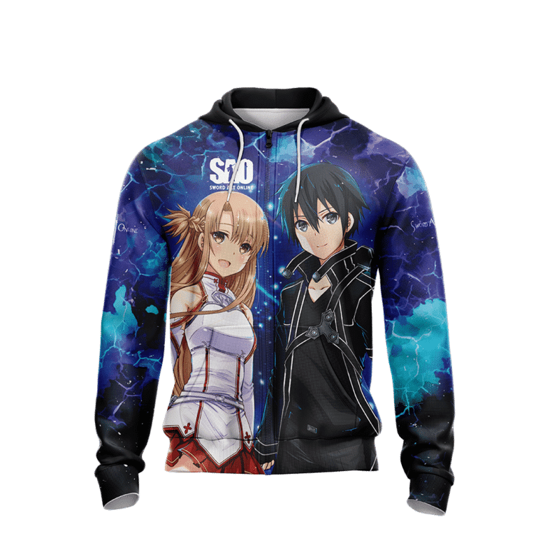 Sword Art Online 3d Hoodie Zip Hoodie