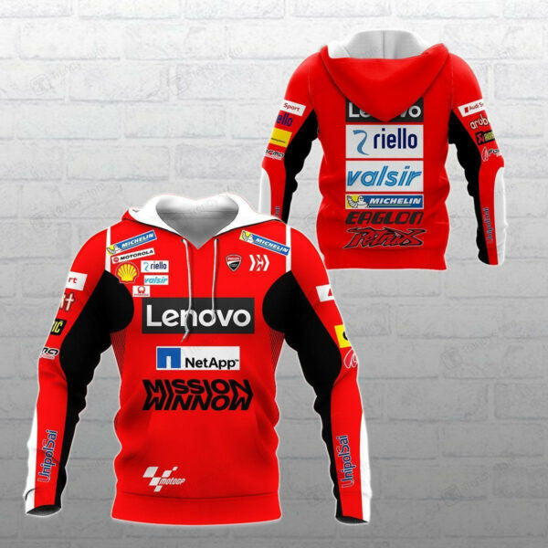 Ducati Racing Shirt Fan Gift 534, Stylist Unisex 3d Hoodie Zip Hoodie 1121