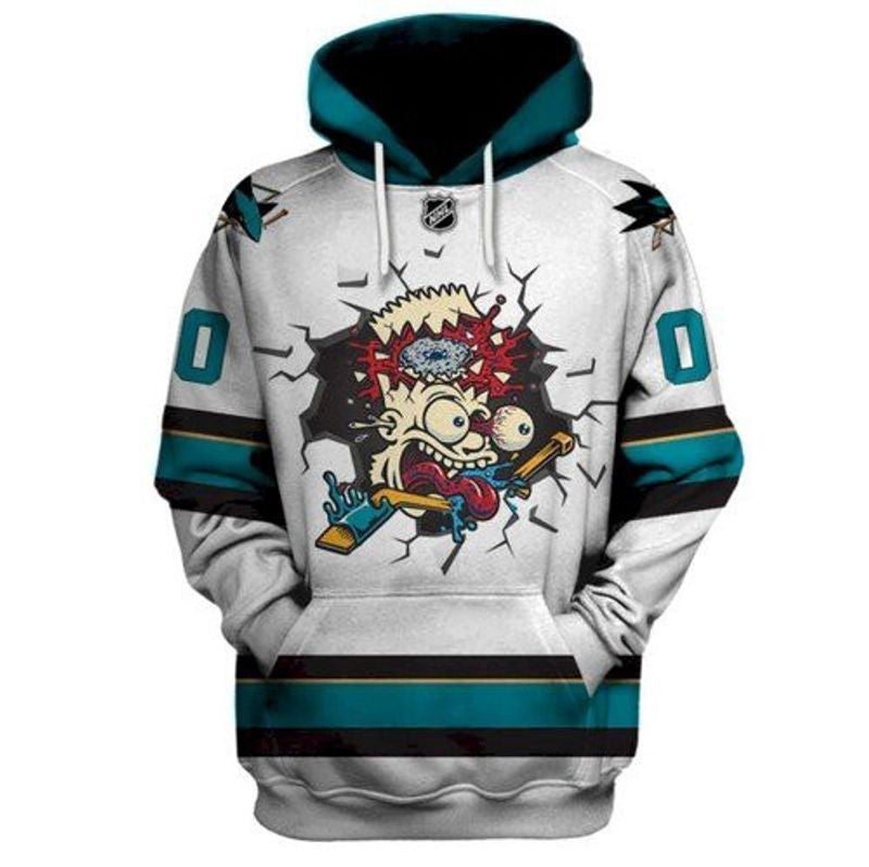 The Simpsons Lovers Creepy Bart Simpson 3d Hoodie