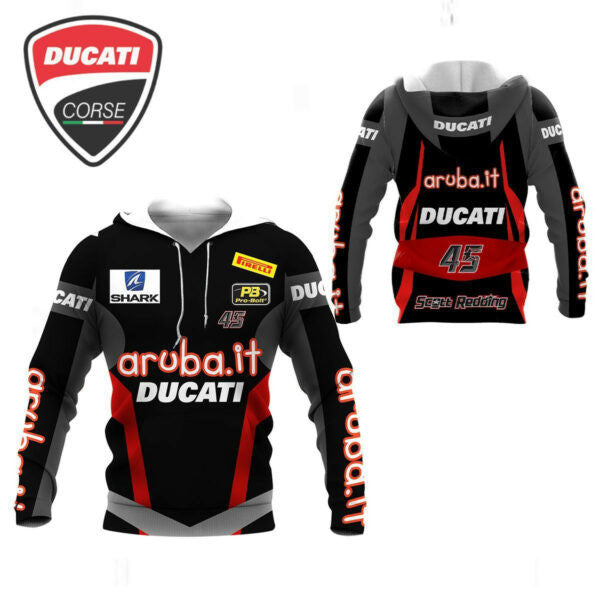 Ducati Shirt Fan Gift 210, Stylist Unisex 3d Hoodie Zip Hoodie 1699