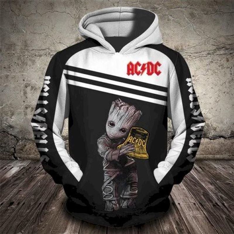 Groot Star Wars Hells Bells Acdc 3d Hoodie