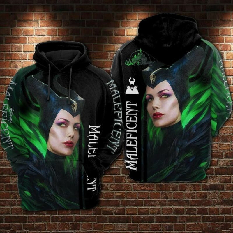 Maleficent Movies Disney 2 Over Print 3d Hoodie Zip Hoodie