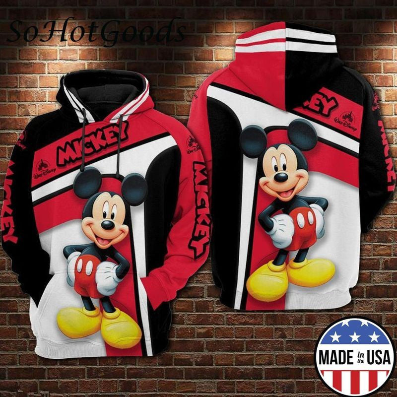 Mickey Disney Full Over Printing 6 3d Hoodie 2