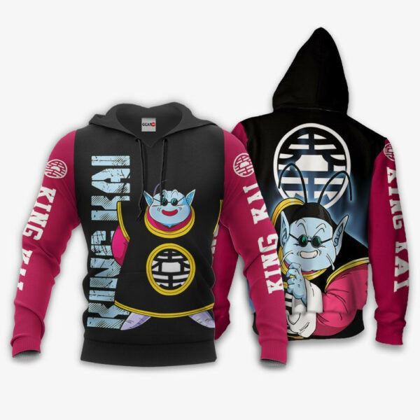 King Kai Dragon Ball Z Anime 1k361 Fan Gift Stylist Unisex Cartoon Graphic Outfits Aop 3d Hoodie, Zip Hoodie 1421