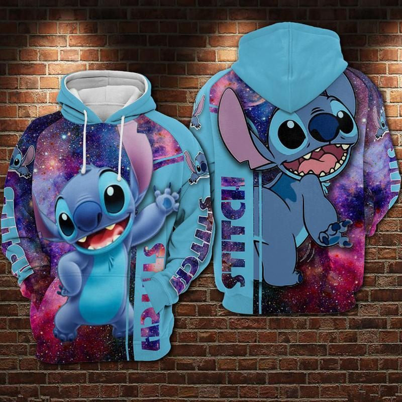 Lilo Stitch Over Print 3d Hoodie Zip Hoodie 1133