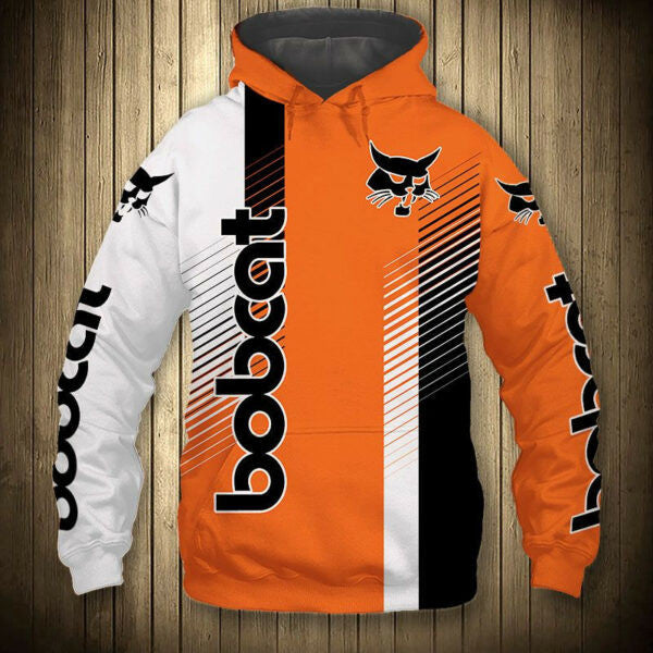 Bobcat Company 7k12 Fan Gift Stylist Unisex Cartoon 3d Hoodie Zip Hoodie 1196