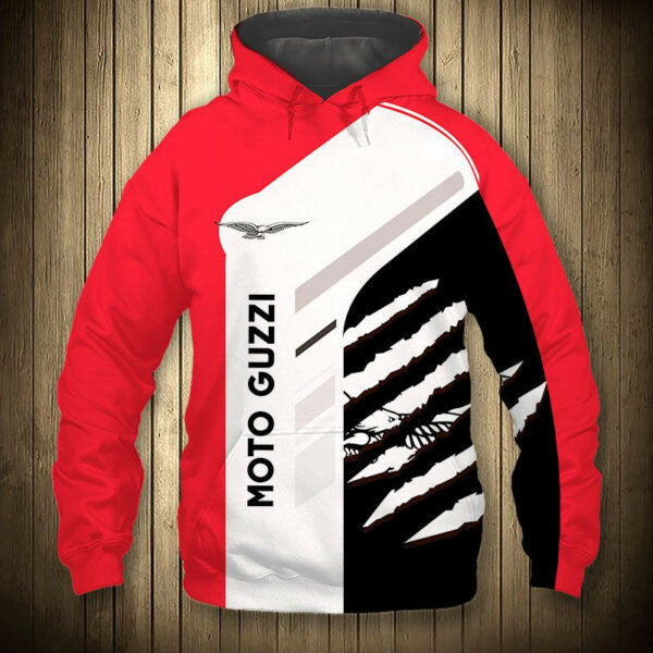Moto Guzzi Motor 6k948 Fan Gift Stylist Unisex Cartoon 3d Hoodie Zip Hoodie 2831