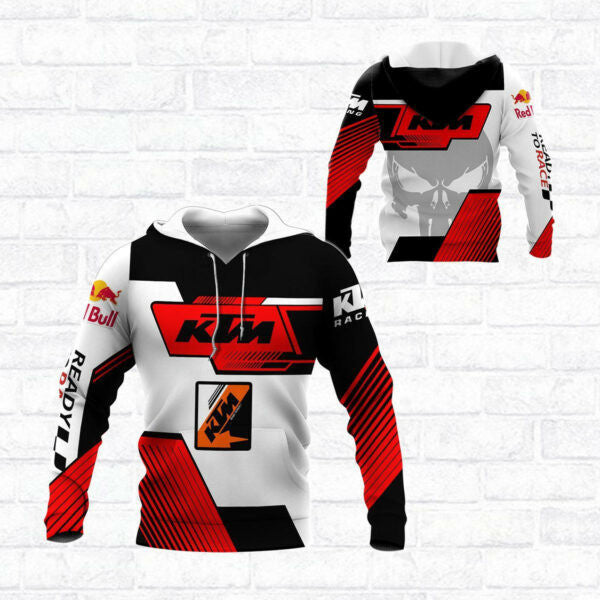 Ktm Racing Shirt Fan Gift 804, Stylist Unisex 3d Hoodie Zip Hoodie 966