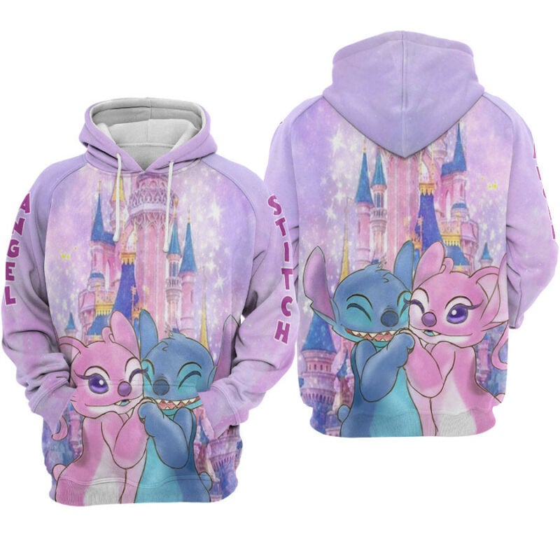 Lilo And Stitch Couple Valentine's Day Hoodie Zip Hoodie