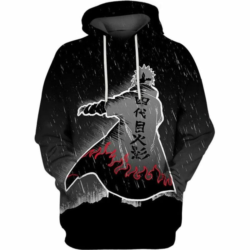 Namikaze Minato Naruto Over Print 3d Hoodie Zip Hoodie