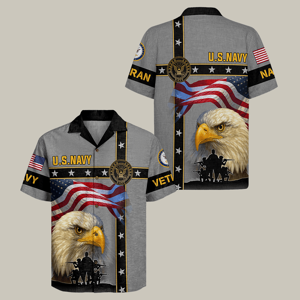 Eagle US Navy 250th Anniversary Polo Shirt Navy Veteran Clothes Gift For Him