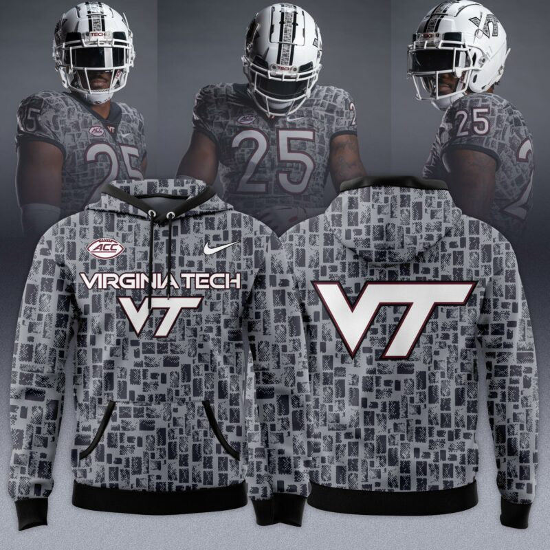 Virginia Tech Hokies 2025 Gray Camo Limited Edition Hoodie
