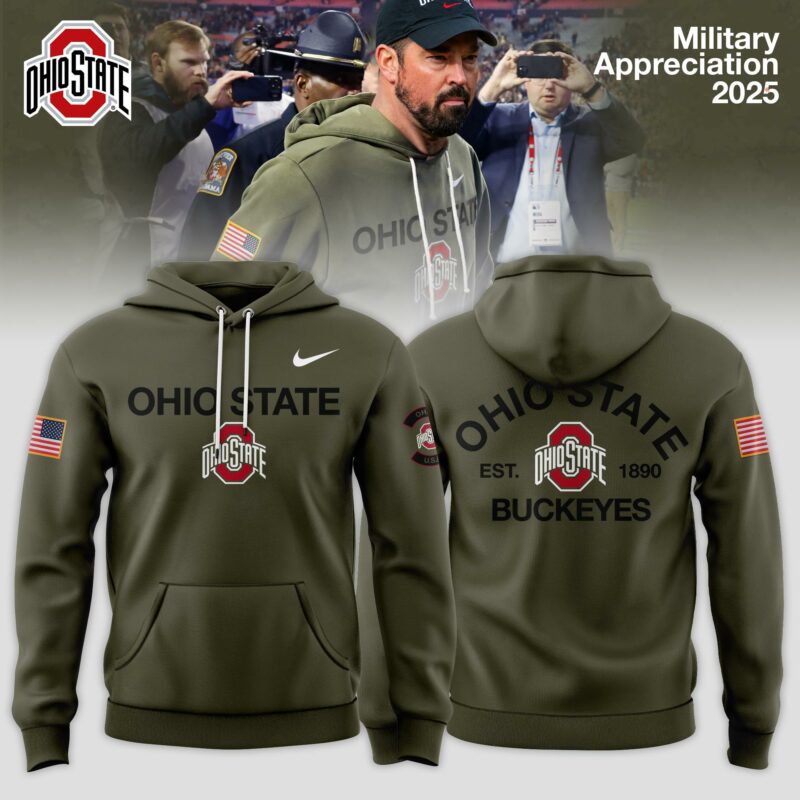 Ohio State Buckeyes 2025 Military Appreciation Limited Edition Hoodie