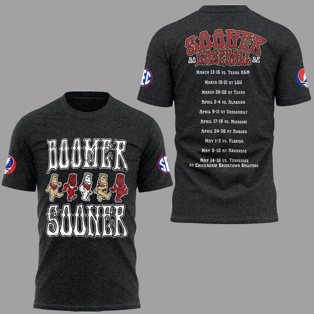 Oklahoma Sooners x Grateful Dead Boomer Sooner Night 2026 Shirt