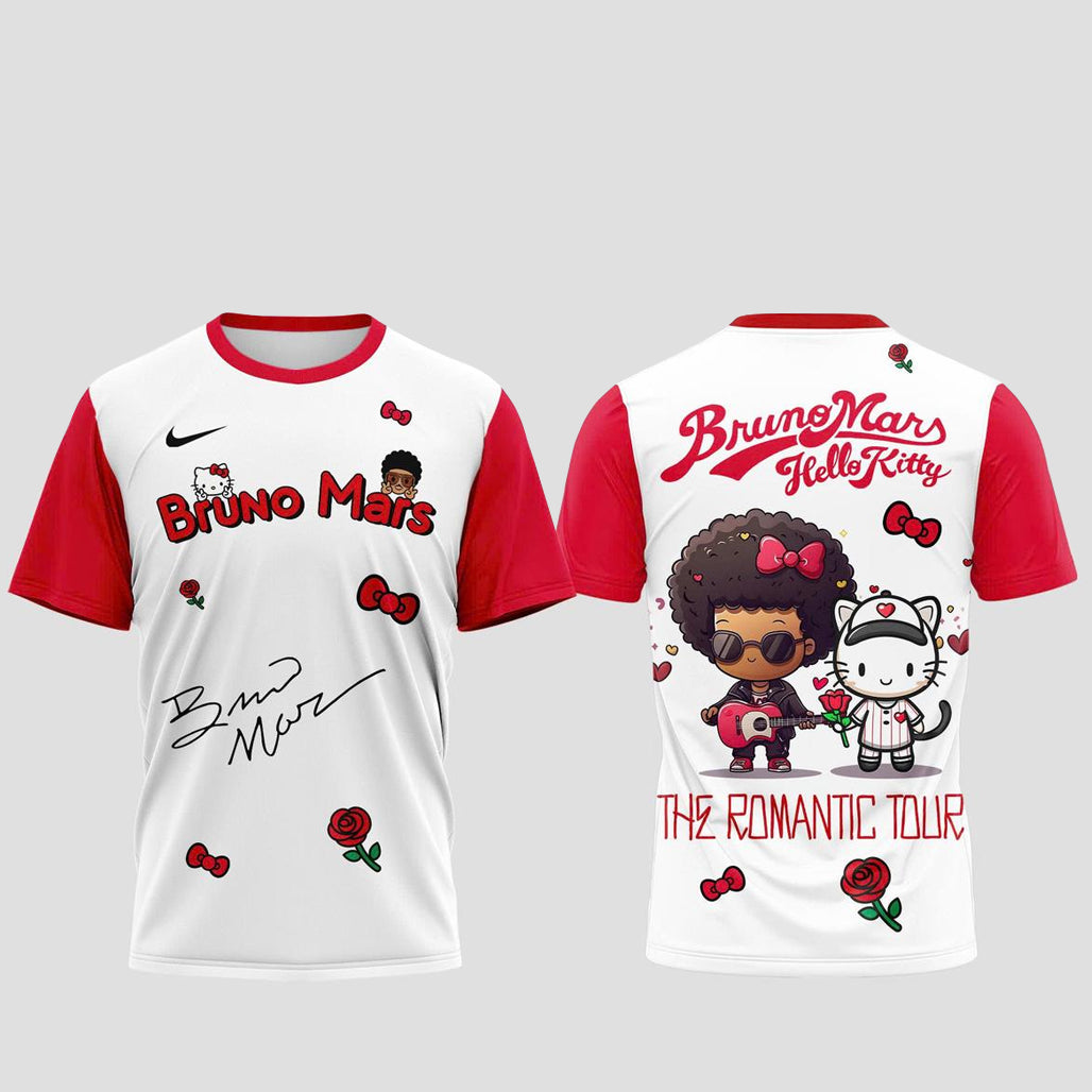 Hello Kitty x Bruno Mars The Romantic Tour 2026 Shirt