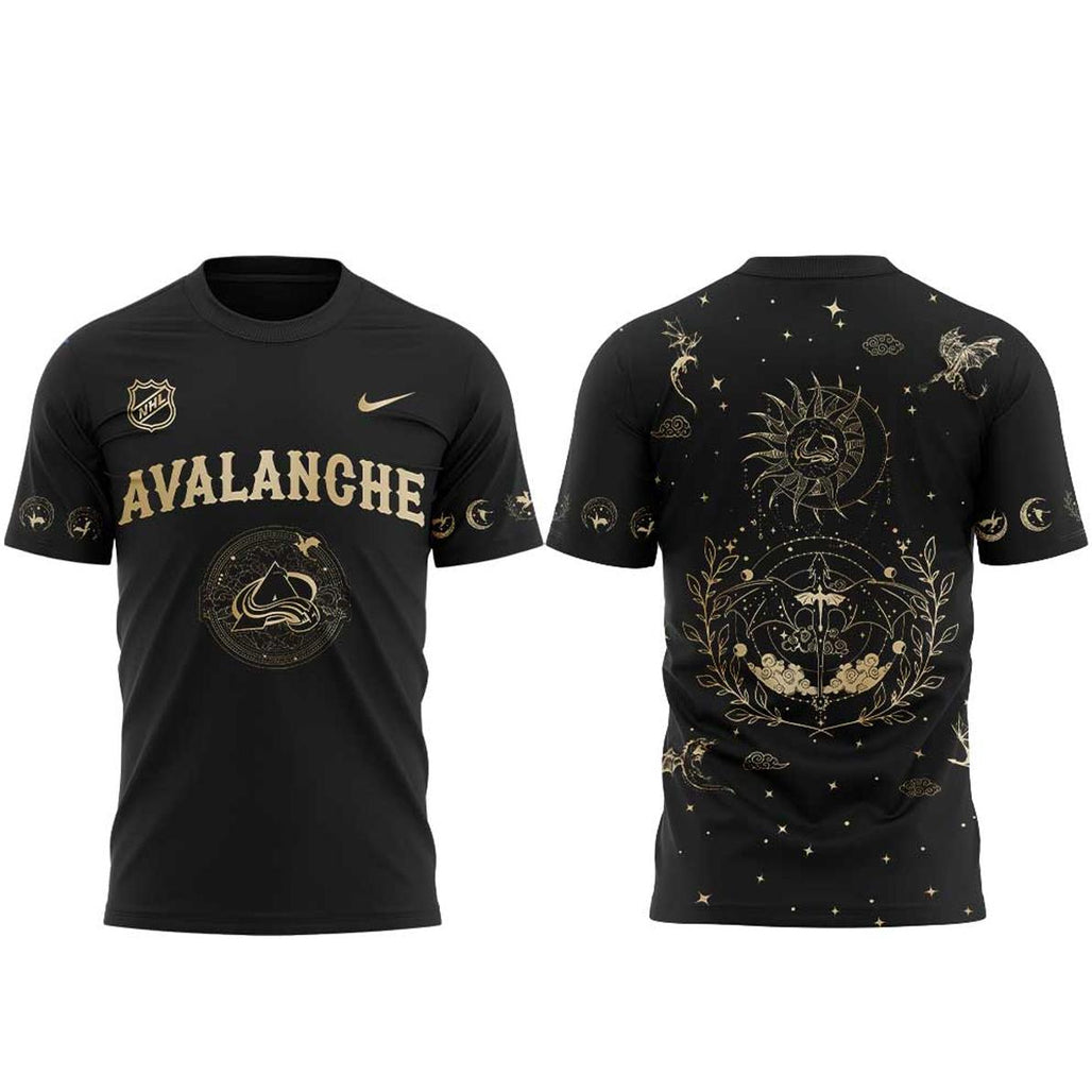 Colorado Avalanche x Fourth Wings Night 2026 All Dark Shirt